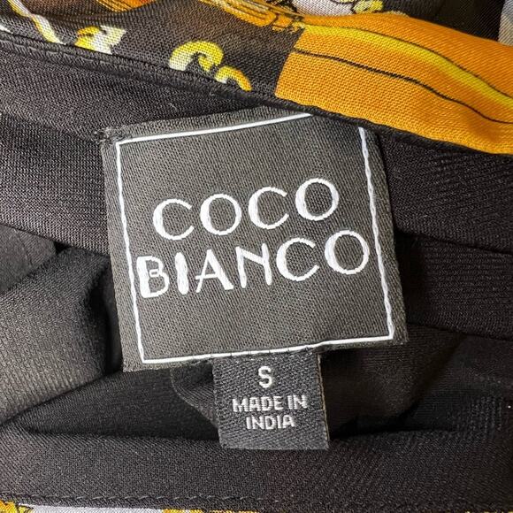 Coco Bianco Women's Abstract Shawl Blouse Size S - Picture 4 of 4